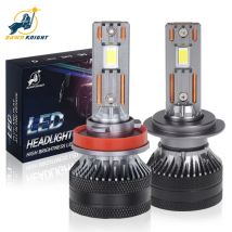 DAWN KNIGHT 140W K5C PLUS H7 H11 H1 H4 Żarówka reflektora LED 4300K LED HB3 HB4 Podwójna miedziana rurka Zestaw oświetlenia LED do samochodu 12V 2PCS