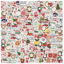 50 stücke von verschiedenen Weihnachten Themen Graffiti Aufkleber DIY Dekoration Notebook Wasser flasche Koffer Gitarre klassische Spielzeug PVC Aufkleber