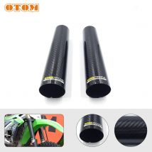 Für husqvarna ktm motorrad gabel schutz stoßdämpfer abdeckung schutz yamaha kasawaki suzuki honda pit dirt bike carbon faser