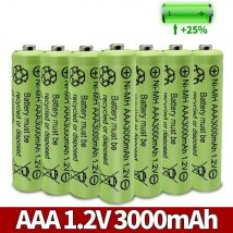 AAA 3000 mAh 3 A 1,2 V Ni-MH gelbe wiederaufladbare Batteriezelle für MP3 RC Toys LED-Taschenlampe