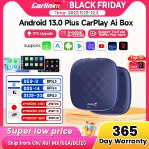 Carlinkit CarPlay Ai TV Box Plus Android13 8 + 128GB QCM 8-Core 665 6125 Wireless CarPlay Android Auto Per Youtube Netflix 4G LTE