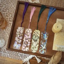 Pearly-lustre Butterfly Metal Bookmark Hollow Out Gifts for Students and Teachers Fresh Reading Clip