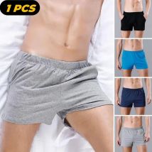 Männer Unterwäsche Boxer mit Tasche Baumwoll mischung sexy Shorts männlich bequeme mittel hohe Unterhose Herren hochwertige Höschen homme