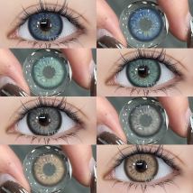 EYESHARE 1 Paar neue farbige Kontaktlinsen für Augen, modische blaue Linsen, grau, hochwertige natürliche braune kontaktgrüne Augenlinsen