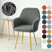 1/4/6 Stück elastische Polarfleece-Stuhlbezüge für hohe Armlehnen, Esszimmer, verstellbare Sesselbezüge, Hotel-Barsitz-Schonbezüge für Zuhause, Hochzeit