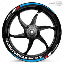 Reflective Motorrad Wheel Sticker Decal Motorcycle 17inch Rim Stripes For K1600GT R1250RS R1200R S1000XR S1000RR F900R/XR F800R
