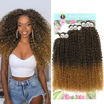 Synthetische Lockige Haar Bundles Lange Jerry Lockige Extensions 9PCS 24''26''28'' Organische Gefälschte Haar Für Frauen Hitzebeständige Faser Welle