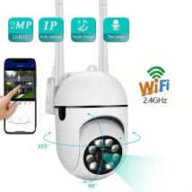 Telecamera IP A7 Smart per Esterni, Sicurezza Domestica WIFI CCTV con Visione Notturna a Colori, Audio Bidirezionale HD Wireless, Scheda TF