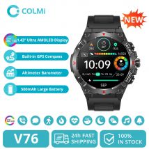 2025 COLMI V76 GPS Smartwatch 1.43 "Display Ultra AMOLED Bussola incorporata Altimetro Chiamata Bluetooth Smart Watch Batteria 500mAh