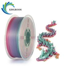 KINGROON Neueste Farbe 3D Drucker Filament PLA Seide Regenbogen Mehrfarbige Farbverlauf Druck Verbrauchsmaterialien 1,75mm 1kg Kunststoff Spule