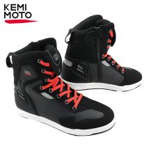 Scarpe da moto Stivali corti da uomo Scarpe da ginnastica casual da equitazione estive Protezione da ciclismo riflettente anticollisione Attrezzature durevoli