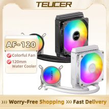 TEUCER AF-120 Dispositivo di raffreddamento dell'acqua 12 centimetri RGB Ventola Processore Dissipatore di calore 120 millimetri PC Radiatore di raffreddamento ad acqua per intel 2011/1700/155X AMD
