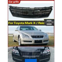 For Toyota Mark X / Reiz 2005-2009 Racing Grills ABS Chromed Front Grilles Grill Mesh Vent Hole Trim Accessories Car Styling