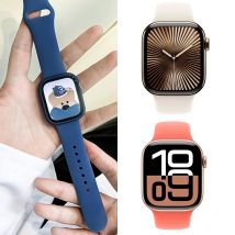 Silikonarmband für Apple Watch Ultra 2 Band 49 mm4 4 mm 40 mm 45 mm 41 mm 42 mm 44 45 mm Armband iWatch Serie Se 4 5 6 7 8 9 Correa