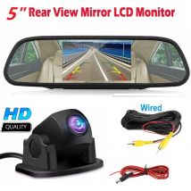 5-Zoll-LCD-Rückspiegel Monitor Rückfahr kamera Kit für Auto mpv rv suv Parken einfache Installation