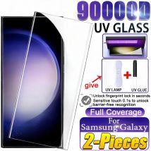 2 SZTUK Pełna osłona zakrzywionego szkła hartowanego UV do Samsung Galaxy S24 S23 S22 S21 S20 Plus Ultra Screen Protector Note 20 10 S10 5G
