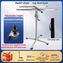 3,8 m/4,1 m Elektrisches manuelles 3-in-1-Multifunktions-Gipsplatten-Lift-Deckenartefakt, Holzbearbeitung, Dekoration, Edelstahl-Werkzeug