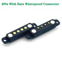 5V 1A Magnetic Pogo Pin Connector 4Pin Pogopin Male Female 2.54mm Spring Loaded DC Magnet Connector Power Socke
