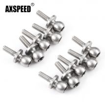 AXSPEED Aluminum Alloy Tie Rod Set Steel Ball Head Ends for LOSI 1/24 Micro-B 1/28 Micro-T RC Buggy Truck Model Upgrade Parts