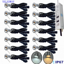 Mini LED Deck Light IP67 Impermeabile 15mm Giardino Scala Lampadina sotterranea Lampada 12V Scala esterna Luci paesaggistiche AC220V 110V