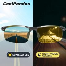 Top Aluminium Anti-glare Tag Nacht Vision Fahren Gläser Männer Polarisierte Sonnenbrille Photochrome Sonnenbrille UV400 zonnebril heren