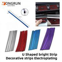20 cm 10 stücke Auto Innen Trim Streifen Auto Klimaanlage Vent Dekoration Auto Vent Dekoration Universal Stil Fünf Farbe optional
