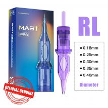 Mast Pro igły do ​​tatuażu RL jednorazowe okrągłe wkłady uniwersalne wkłady do tatuażu 0,18/0,25/0,30/0,35/0,40mm igły