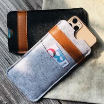 Custodia per telefono in feltro di lana ultrasottile fatta a mano per iPhone 17 pro Max - Cover personalizzata per iPhone Air 17
