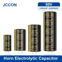 2Pcs JCCON Audio Elektrolytkondensator 80V 3300UF 4700UF 6800UF 10000UF Für Audio Hifi Verstärker hohe Frequenz Niedrigen ESR Lautsprecher