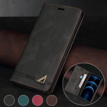 Brieftasche Anti Diebstahl Pinsel Flip Ledertasche Für Samsung Galaxy S25 FE S24 Ultra A05s A06 A13 A14 A15 A16 A34 A35 A52 A53 A54 A55