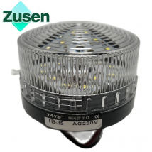 Zusen TB35-W 12v 24v 110v 220v White Security Alarm Strobe Signal Warning Light Small Flashing LED Lamp