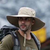 2025 nuova moda estate cappello a secchiello cowboy uomo pesca all'aperto escursionismo cappelli da spiaggia maglia traspirante anti UV berretto da sole grande tesa larga