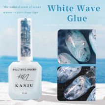 Kaniu 12 ml Bubble Ocean Wave Kleber Weiß Gel Nagellack Sommer Nagel Poke Lack UV LED Soak Off Gel für Nail Art Maniküre