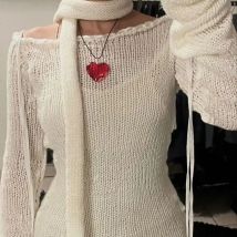 New Solid Knitted Long Narrow Scarf Korean Women's Imitation Cashmere Mohair Scarf Dressing Decoration Knitted Scarf Ribbon