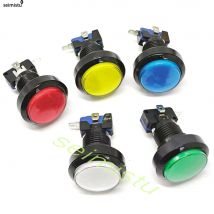 Parti a forma piatta da 45 mm 5 V 12 V Pulsanti illuminati a luce LED di grandi dimensioni Micro interruttore per giochi a gettoni arcade