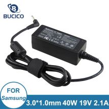 Caricabatterie adattatore CA 19V 2.1A 40W 3.0mm*1.0mm per Samsung NP305U1A NP530U3B NP535U3C NP535U4C NP900X3A X1A
