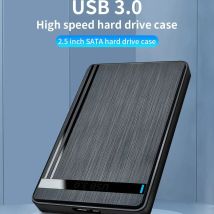 TISHRIC Festplattengehäuse Festplattengehäuse 2,5 Zoll SSD-Gehäuse SATA zu USB3.0 Externes Festplattengehäuse/Box/Gehäuse für Spiele