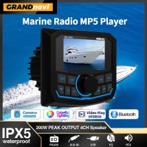 Marine RadioMP5 Player Boot Stereo Für Yacht RV ATV UTV Golf Warenkorb FM AM RDS Digital Media Audio Bluetooth IPX5 Wasserdicht