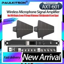 Paulkitson Drahtloses Mikrofon AXT601 Antennenverstärker Bühnenauftritt Mikrofon Empfangssignalverstärkung Campus Outdoor