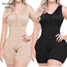 Seitlicher Reißverschluss Body Shaper Faja Bodysuit Korsett Top Bustier Original kolumbianische Hüftgürtel Postpartale schlanke Shapewear Damenunterwäsche