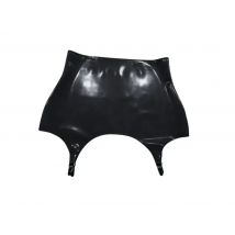 Pin Up Suspender Belt, Rubber Girdle Belt, Pin Up Lingerie, Wet Look Suspender