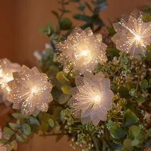 2/3M LED Fiber Optic Fairy Light Batteriebetriebene Girlande Weihnachtsdekoration Party Neujahrsdekoration Künstliche Blumen Girlande