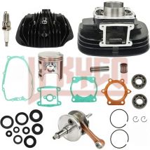 Motorrad 66 mm Motorteil Zylinderkopf Kurbeldichtung Rebuild Kit 200CC Motor für Yamaha Blaster YFS 200 1988–2006 Kurbelwelle