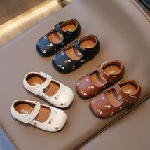 Kleine süße Blumen Mädchen Oxfords weiche PU-Leder Schuhe Kinder Mary Jane Wohnungen für Mädchen Mode Schule Prinzessin Schuhe
