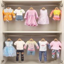 Cactus T-shirt+Denim Shorts Flower Dress+Hat Flamingo Doll Clothes Set For 18 inch American&43cm Baby New Born.OG,Life Girl Doll
