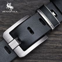 Nowy skórzany pasek męski ze skóry bydlęcej Moda Metal Alloy Pin Buckle Dorosły Luksusowa marka Jeans Business Casual Waist Male Strap Brand