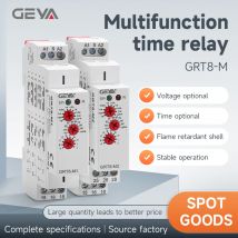 Relè temporizzato multifunzione GEYA 16A con 10 funzioni Scelte AC/DC 12V-240V GRT8-M1 Ritardo on off Relè a impulsi