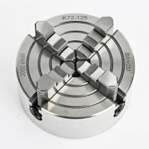 K72-125 Metalldrehfutter SANOU 4-Backen-unabhängiges Spannfutter 125 mm manuelles Spannfutter Scrollfutter