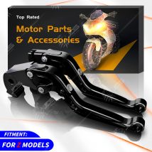 Für Kawasaki Z125/Z250/Z300/Z400/Z500/Z650/Z750/Z800/Z900/Z1000 Bremshebel und Kupplungshebel im Set CNC Gefräste Alu Einstellbar Motorrad Brems Kupplungs Hebel
