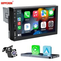 Autoradio 1 Din MP5 Android Auto CarPlay 7 Zoll Universal Autoradio USB TF Kamera Bluetooth HD Kamera Smart Car System
